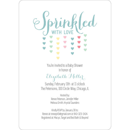 Sprinkled with Love Shower Invitations